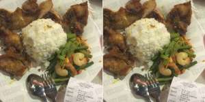 Digetok Warung Makan, Sepiring Nasi Ayam Sayur Rp200 Ribu