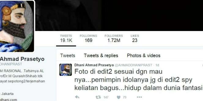 Ahmad  Dhani Serang Balik Pendukung Ahok?
