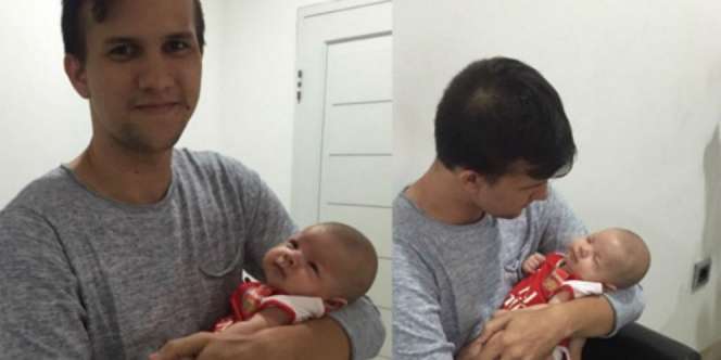 Azan Mengharukan Stuart Collin di Telinga Buah Hati