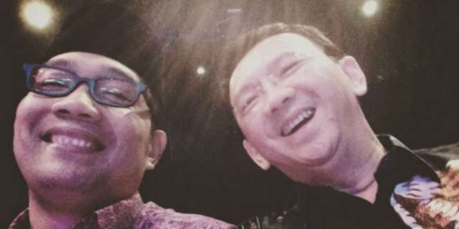 Pertemanan `Enggak Pake` Suudzon Kang Emil dan Ahok