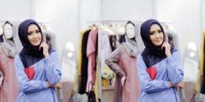 Lulu Elhasbu: Cantik Menawan Paduan 'Dress' dan 'Sneakers'