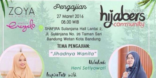 Hijaber Bandung: Pengajian Akbar Bareng Putri Aa Gym
