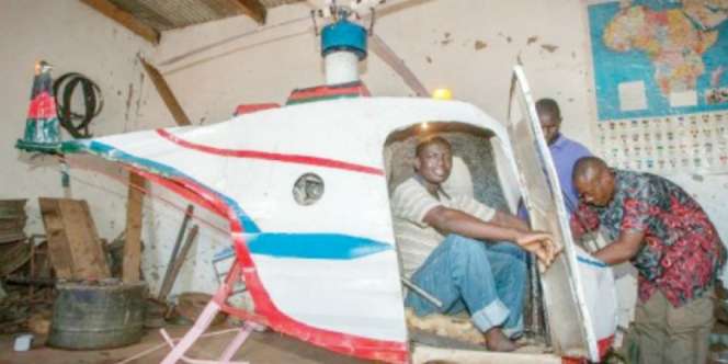 Hebat, Tukang Las Bikin Helikopter dari Besi Bekas