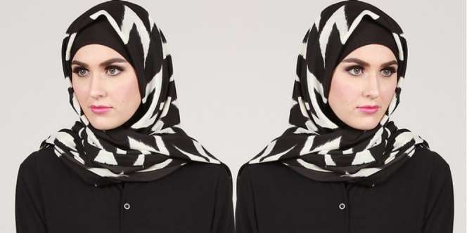 Tetap Memikat dengan Jilbab Segiempat