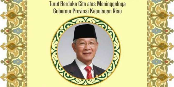 Gubernur Kepri Wafat Usai Rapat di Istana
