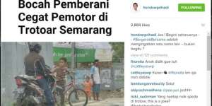Bocah Pemberani Cegat Pemotor, Walikota Semarang: Jos!