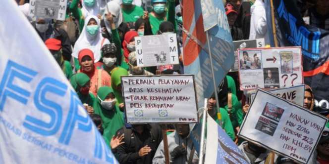 Hari Ini Ribuan Buruh Kepung Jakarta Tolak Upah Murah