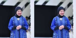 Kala Istri Hatta Rajasa Berlenggok di Panggung Fashion Show