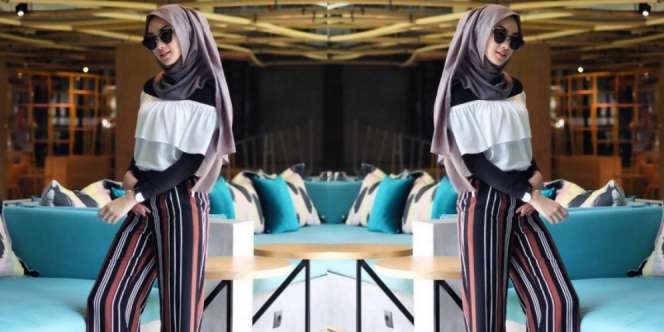 Indah Nada Puspita: Trik Kenakan Baju Sabrina Buat Hijaber