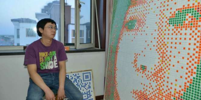 Susun 840 Rubik Gambar Pujaan Hati, Pas Diserahkan...