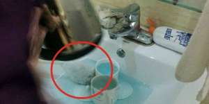 Menjijikan! Ulah Petugas Hotel Cuci Piring Pakai Sikat Toilet