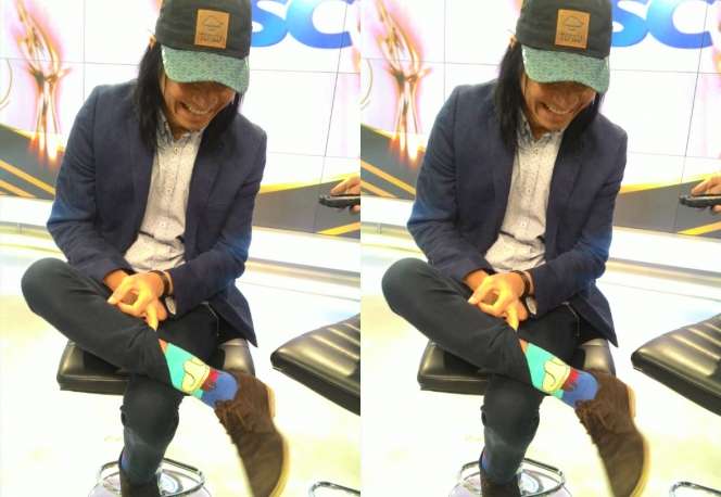 Bukan Jaket Kulit, Ini Fashion Item `Kocak` Abdee Slank