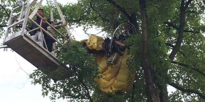 Melamar Kekasih Naik Paralayang dan Tersangkut, Diterima? 