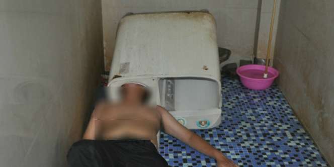 Innalillahi....Kepala Pria Ini Terjebak Mesin Cuci