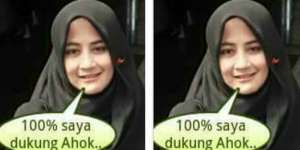 Heboh Foto Umi Pipik Dukung Ahok, Ternyata... 