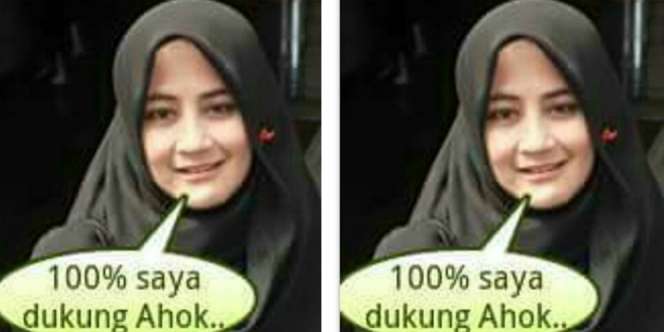 Heboh Foto Umi Pipik Dukung Ahok, Ternyata... 