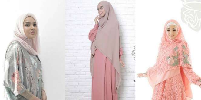 Pilihan Desainer Hijab dengan Koleksi Busana Pastel