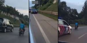 Drama Pengepungan Pengendara Motor di Jalan Tol