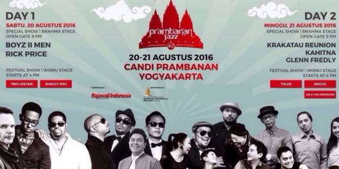 Agustus 2016, Musisi Lokal dan Dunia Berkumpul di Prambanan