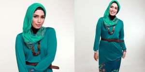 Lebaran Berbatik ala Ussy dan Andhika Pratama