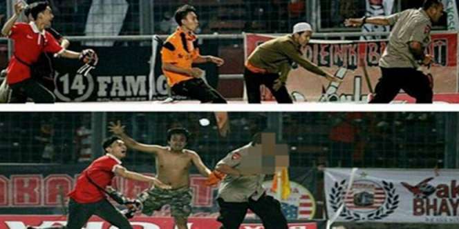 Ricuh di GBK, 1 Polisi Kritis Disiram Air Keras oleh Jakmania