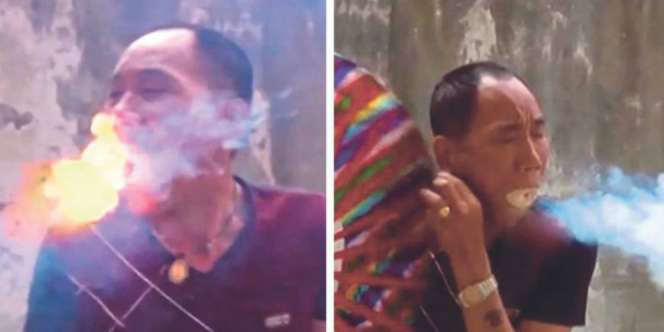 `Manusia Naga` Bongkar Rahasia Semburkan Api dari Mulut