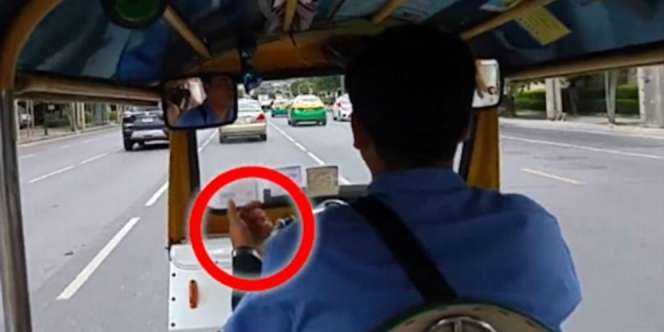 Terekam Kamera, Begini Kode Rahasia Sopir ke Penjambret