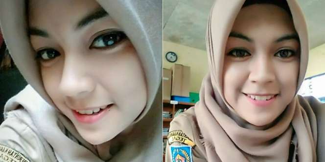 Guru Hijaber Cantik Tegal Luluhkan Hati Netizen