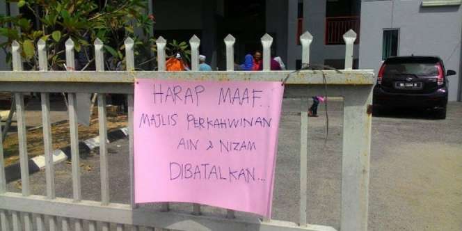 Tamu Sudah Datang, Si Pengantin Pasang Spanduk Batal