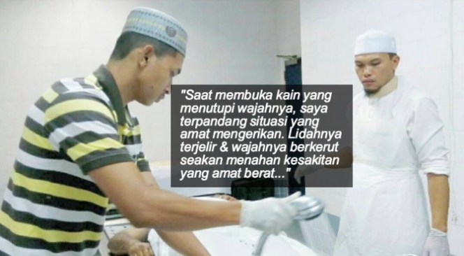 Nauzubillah, Jasad Pelaku Bunuh Diri saat Dimandikan Keluar...