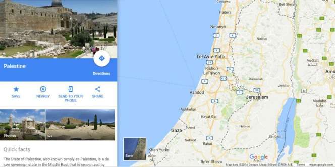 Alasan Palestina Hilang di Google Maps
