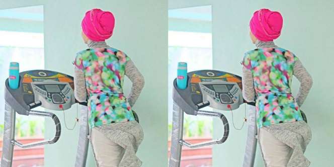 Hindari Lekuk Tubuh, Dian Pelangi Tetap Sporty