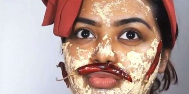 Nyata! Wanita Ini Pakai Masker Cabai di Wajah, Hasilnya....