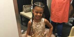 Putri Beyonce Pakai Gaun Buatan Desainer Indonesia