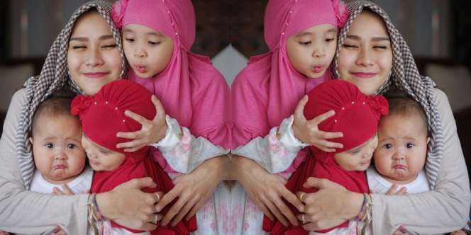 Menggemaskan, Foto-foto Anak Zaskia Mecca Berhijab