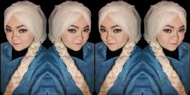 Aulia Farieza: Ini Dia Cara Bikin `Rambut Elsa` Hijabers