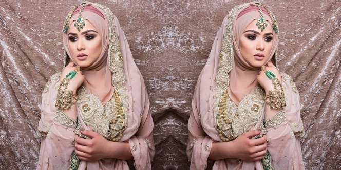 9 Inspirasi Gaun Pengantin Hijab Menawan