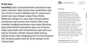 Heboh Ahok Disebut Hina Alquran