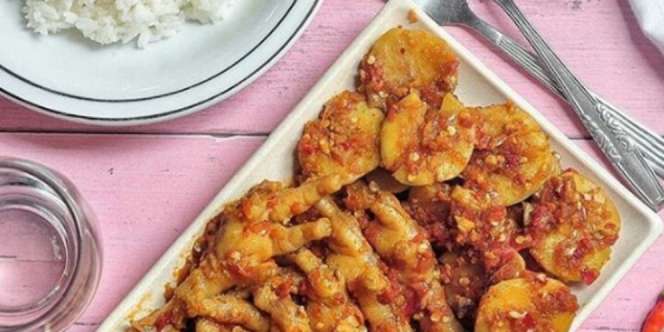 Ceker Jengkol Pedas Manis, Bikin Nafsu Makan