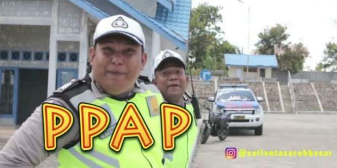 Kocak, Video PPAP Polisi Bikin Ngakak
