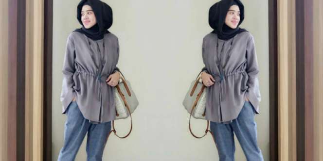 Sontek Gaya Hijaber Pakai Bell Bottom Pants