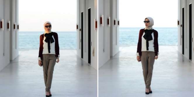 Fashion: Hijab dan Dasi Kupu-kupu, Berani Coba?