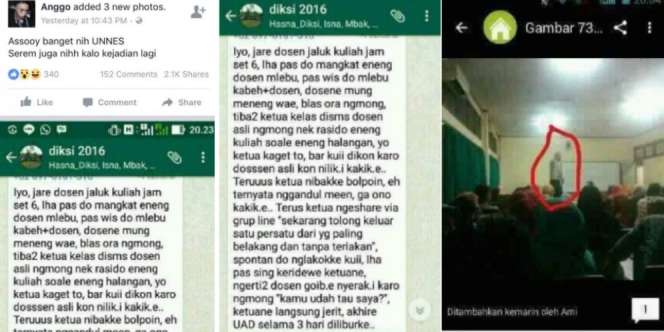Geger Dosen `Hantu` Mengajar di Kelas