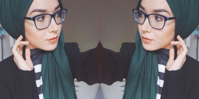 Nabiila Bee: 3 Referensi Gaya Hijab Buat Si Kacamata