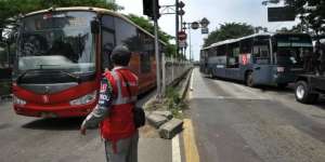 Ada Demo, 1.100 Bus Transjakarta Tetap Beroperasi
