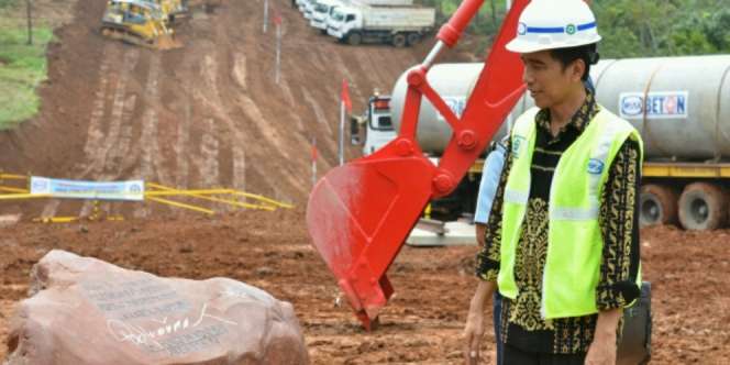 Istana Didemo, Jokowi Tinjau Proyek Kereta Bandara