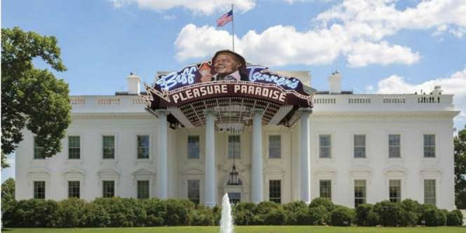 Kocak, `Meme` Gedung Putih Saat Dihuni Donald Trump