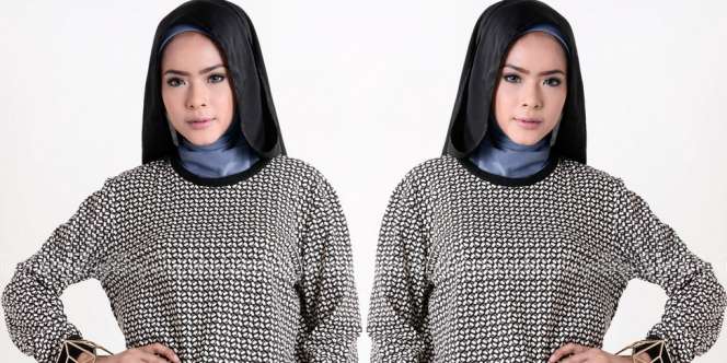 Kiat Padukan Hijab untuk Wajah Lonjong