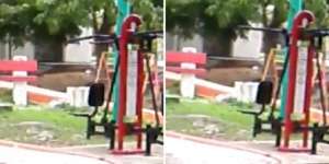 Seram! Warga Kaget, Alat Fitness di Taman Bergerak Sendiri 