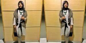 #HOTD: Celana Kulit untuk Musim Hujan ala Nabilla Alatas 